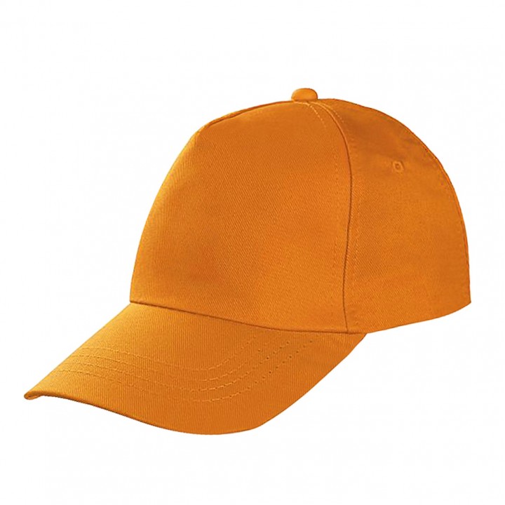 Turuncu 5 Panel Cırt Ayarlı Firma Logolu Baskılı Şapka